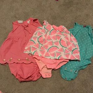 6-9 mo baby girl summer bundle